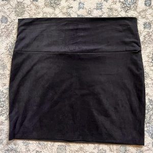 Vintage suede mini skirt